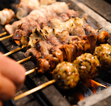 炭火焼きとり簾のこだわり